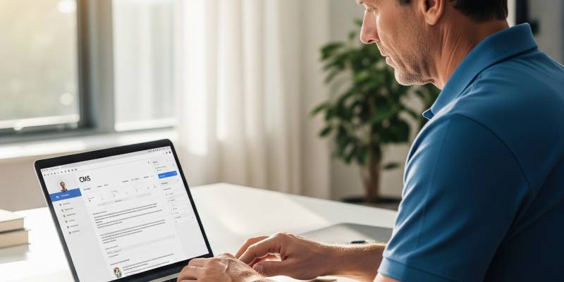 Eksempel på et brugervenligt CMS dashboard